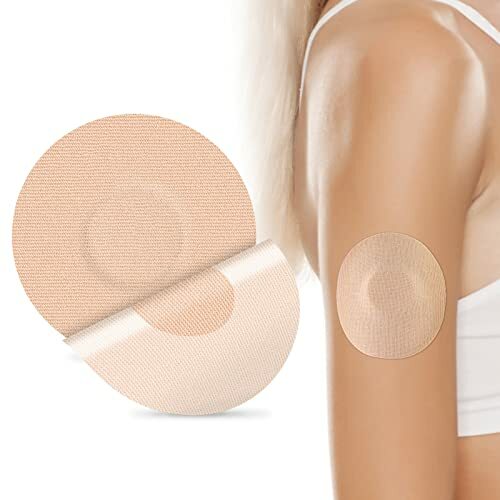 Freestyle Adhesive Patch Waterproof Libre2/3 Sensor Cover Flesh Flexible, 25Pack
