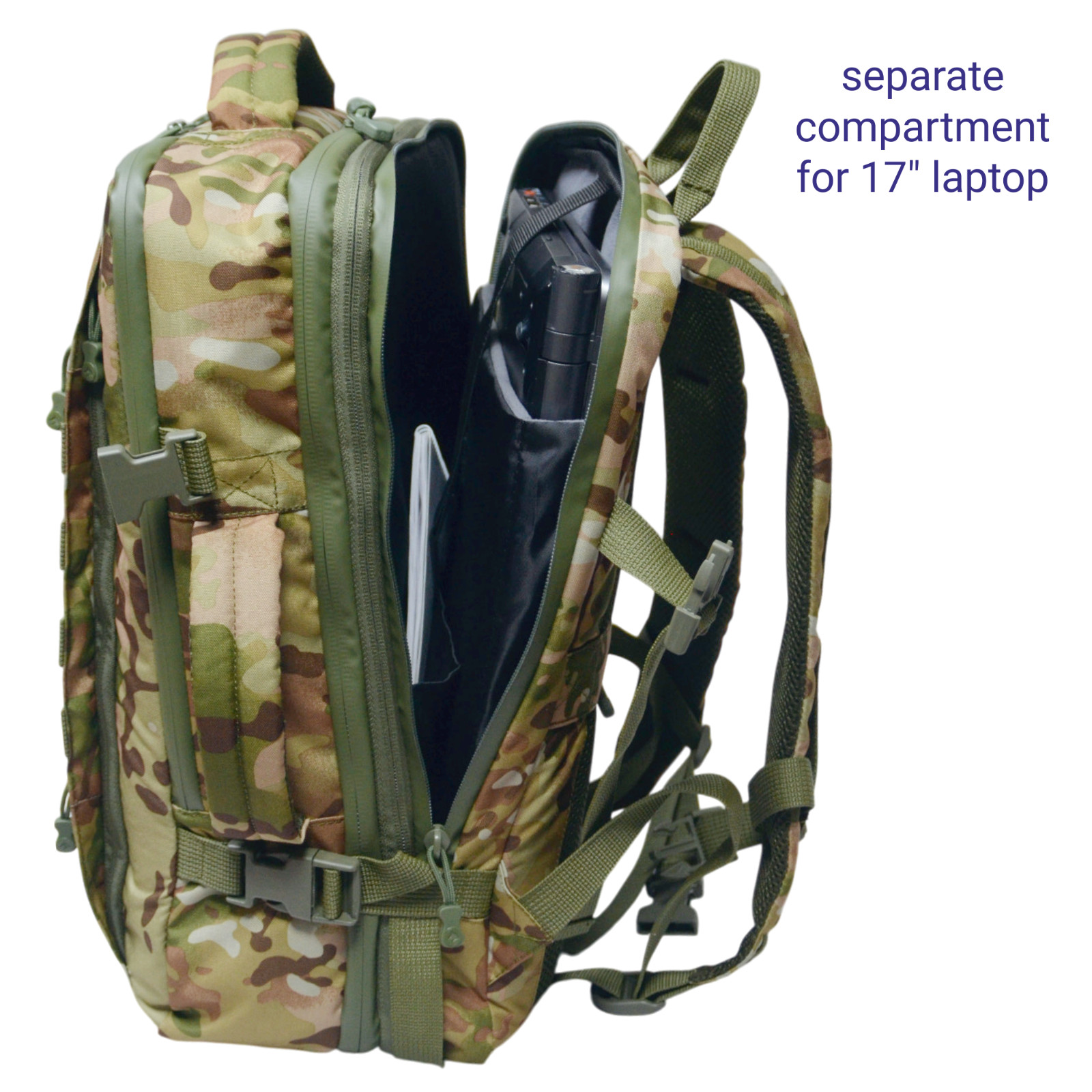 Empty Emergency Survival Tactical Travel Backpack 40L Family Comfort Rucksack