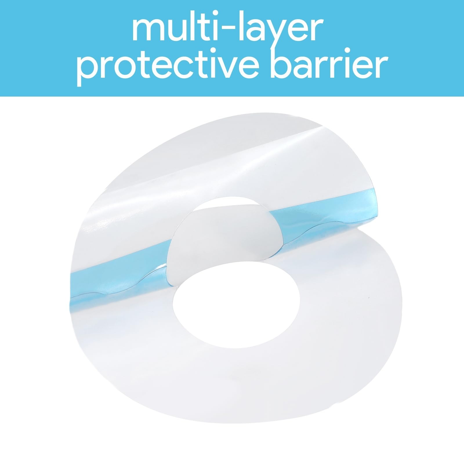 60 Pack Waterproof Adhesive Sensor Covers for Freestyle Libre 3 – Sweatproof, Br