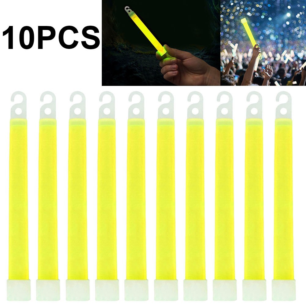 10PCS Green Glow Sticks Emergency Camping Light Party Safety Fluorescent