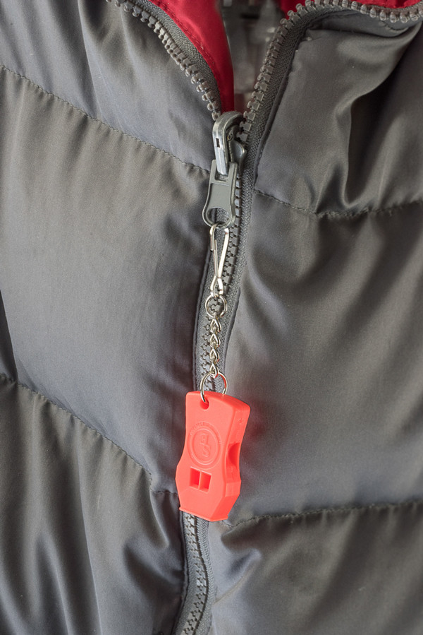 2 Pack 115db Plastic Raptor Whistle Key Chain Zipper Emergency Survival Whistle