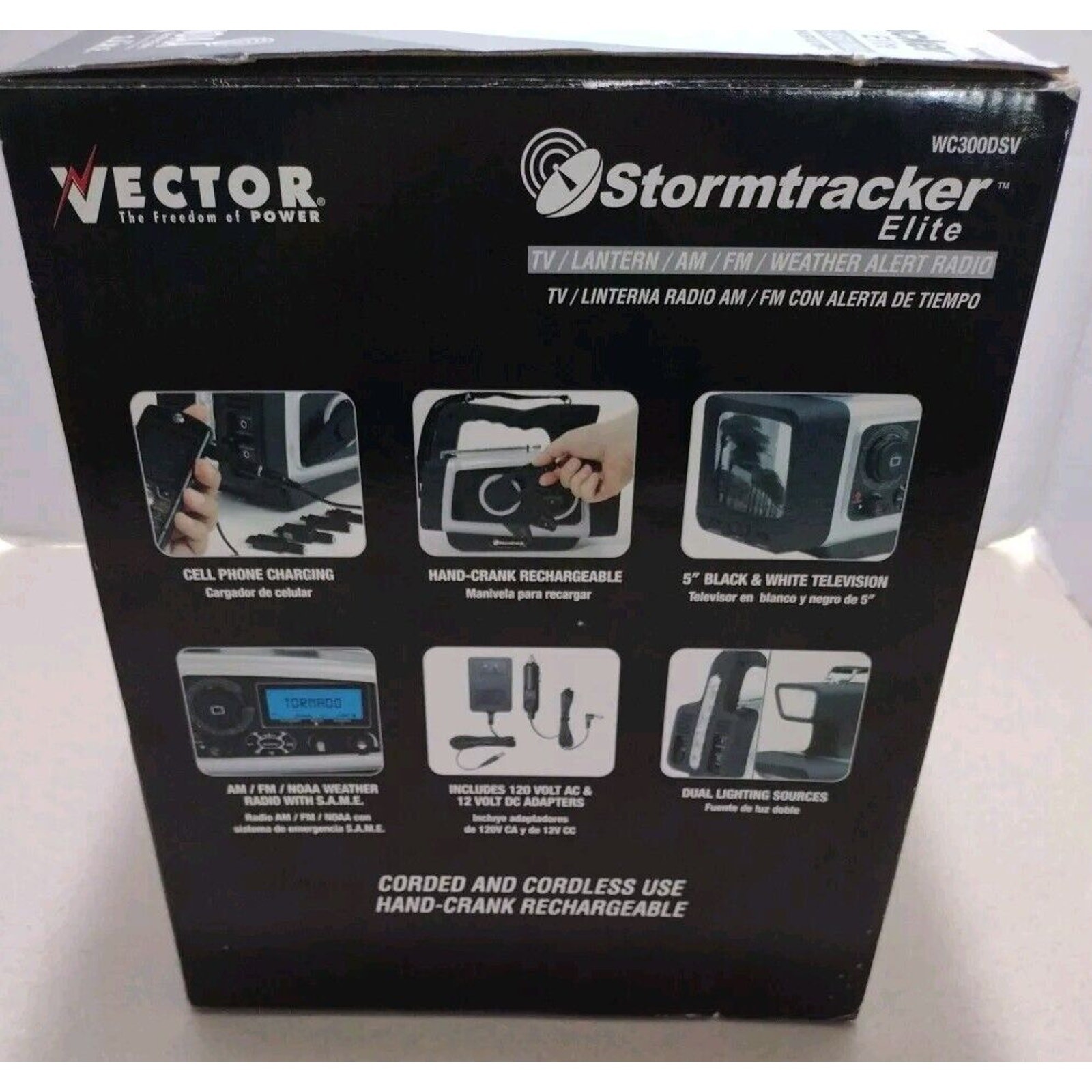 Vector Stormtracker Elite WC300DSV TV/Lantern/AM/FM/ Weather Alert Radio – NIB!!