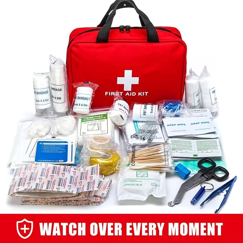 157pcs Outdoor First Aid Kit, Portable Multifunctional Emergency Survival Kit wi
