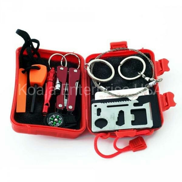 Survival Kit Emergency SOS Survive Tool Pack for Camping Hiking
