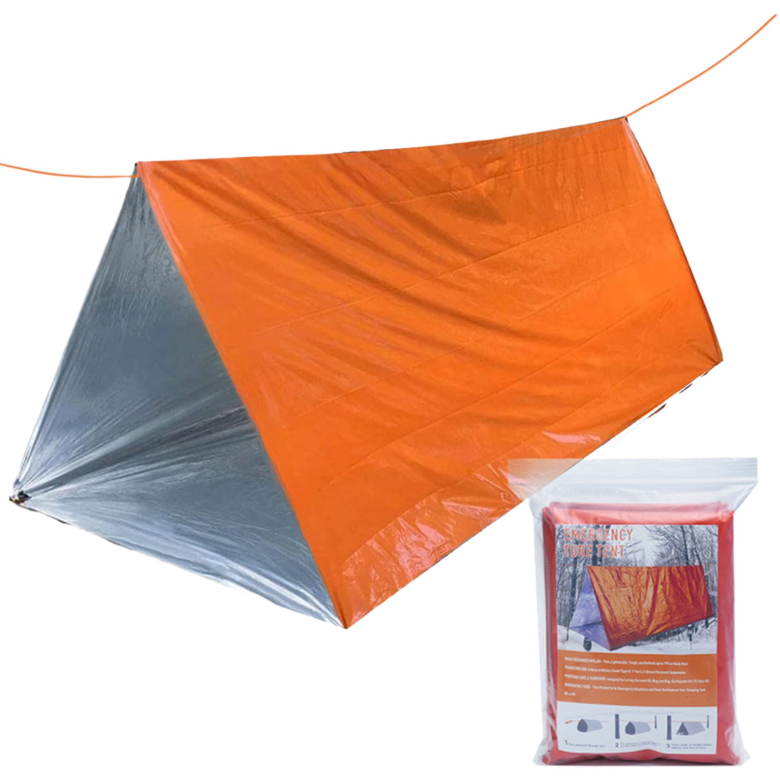 Emergency Tent Blanket Sleeping Bag Survival Reflective Shelter Outdoor Camping