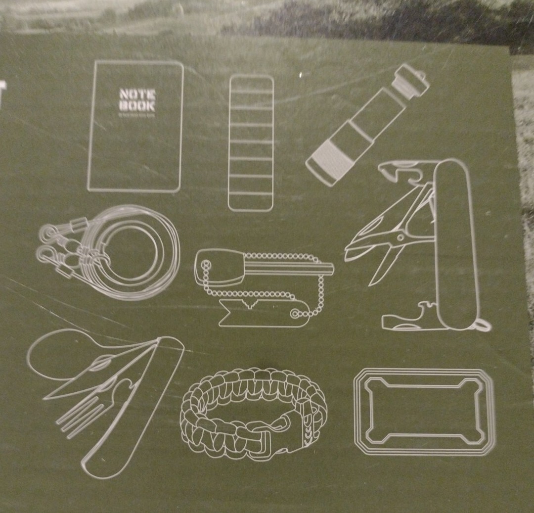 OZARK TRAIL 16 PIECE SURVIVAL KIT PINK FIRE STARTER COMMANDO SAW MORE NEW