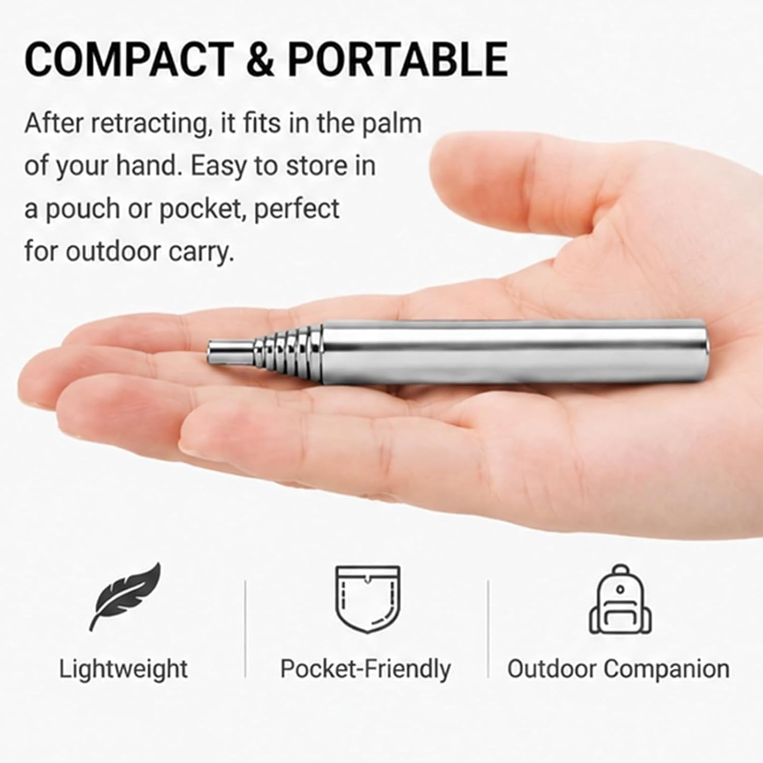 1~3PCS Outdoor Pocket Bellow Collapsible Fire Tools Camping Blow Fire Tube