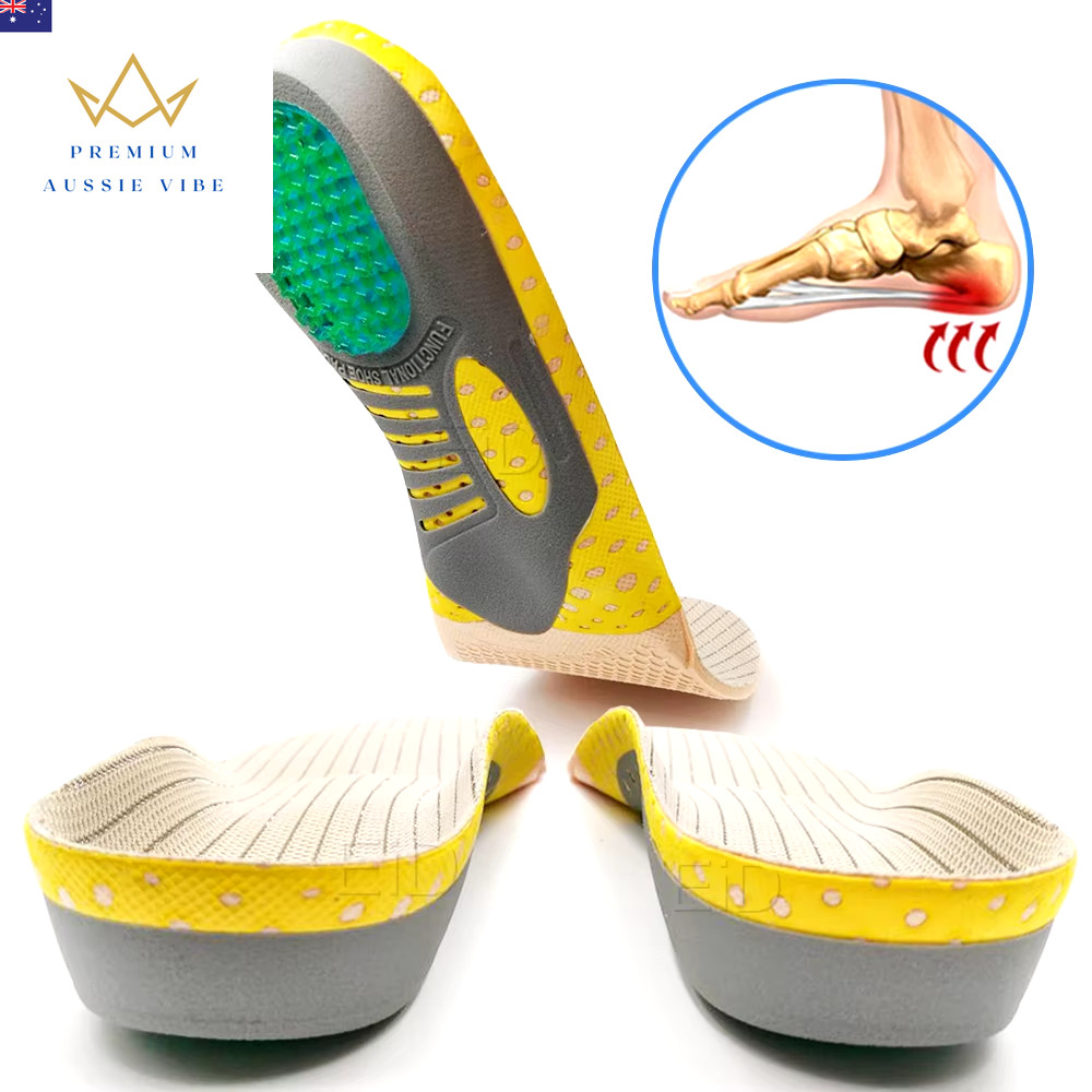 Premium Orthotic Gel Insoles Orthopedic Flat Foot Health Sole Pad for Shoes Inse