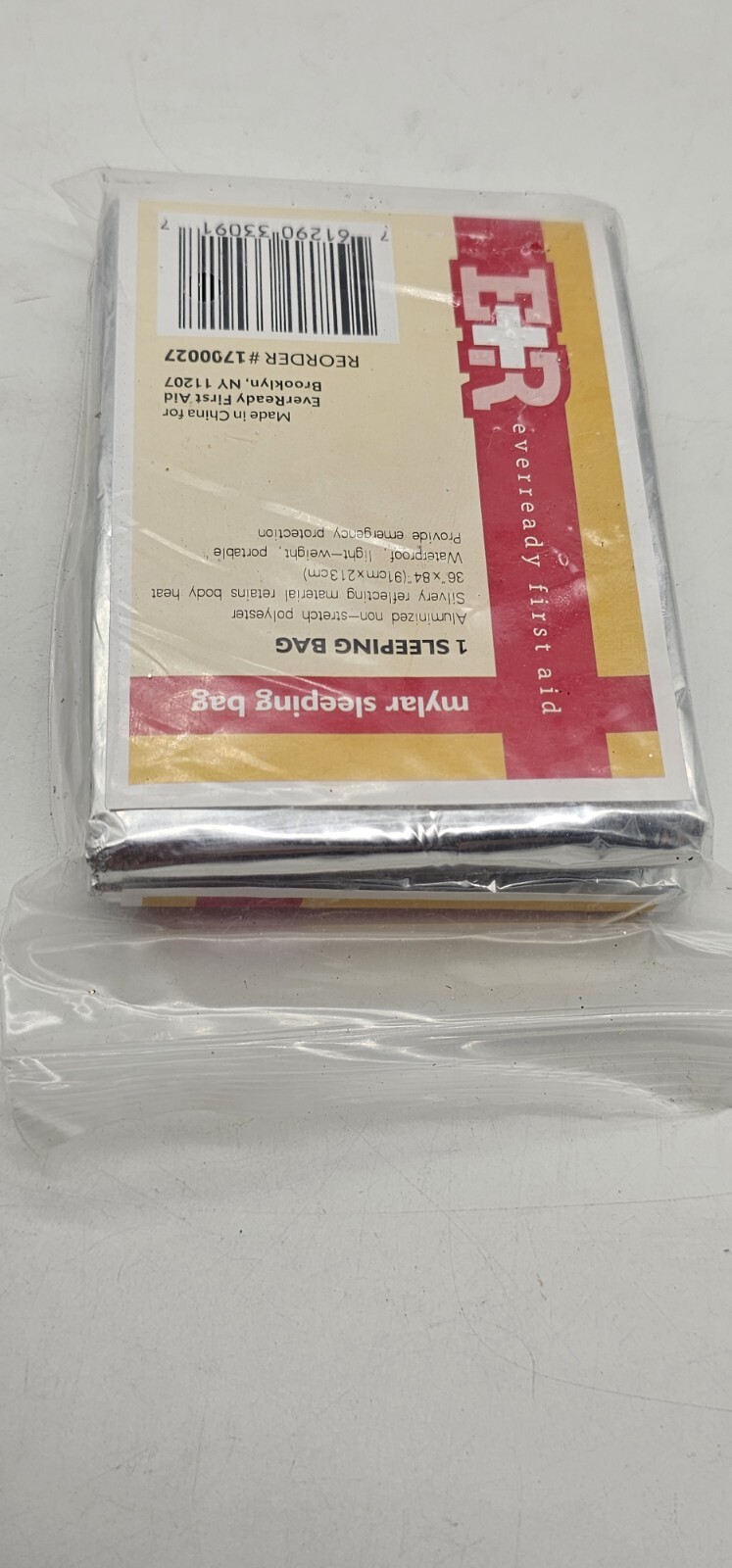 First Aid Emergency Mylar Survival Thermal Camping Tent 36×84 Inches