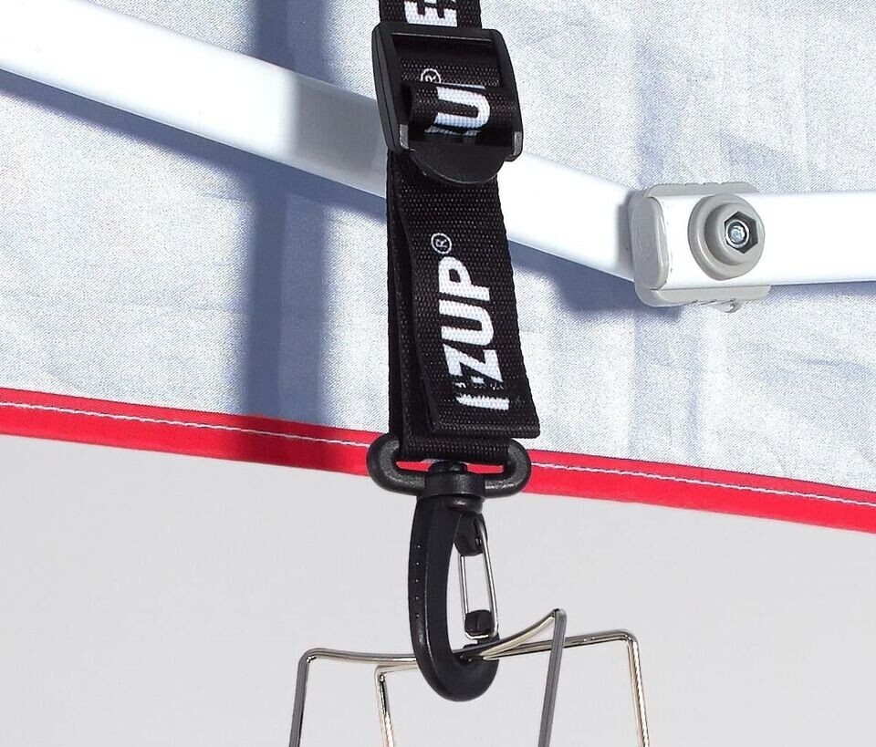 5 E-Z UP Canopy Hanging Clips Set of 5 Black Tent Hanging Clips Max length 15″ 5