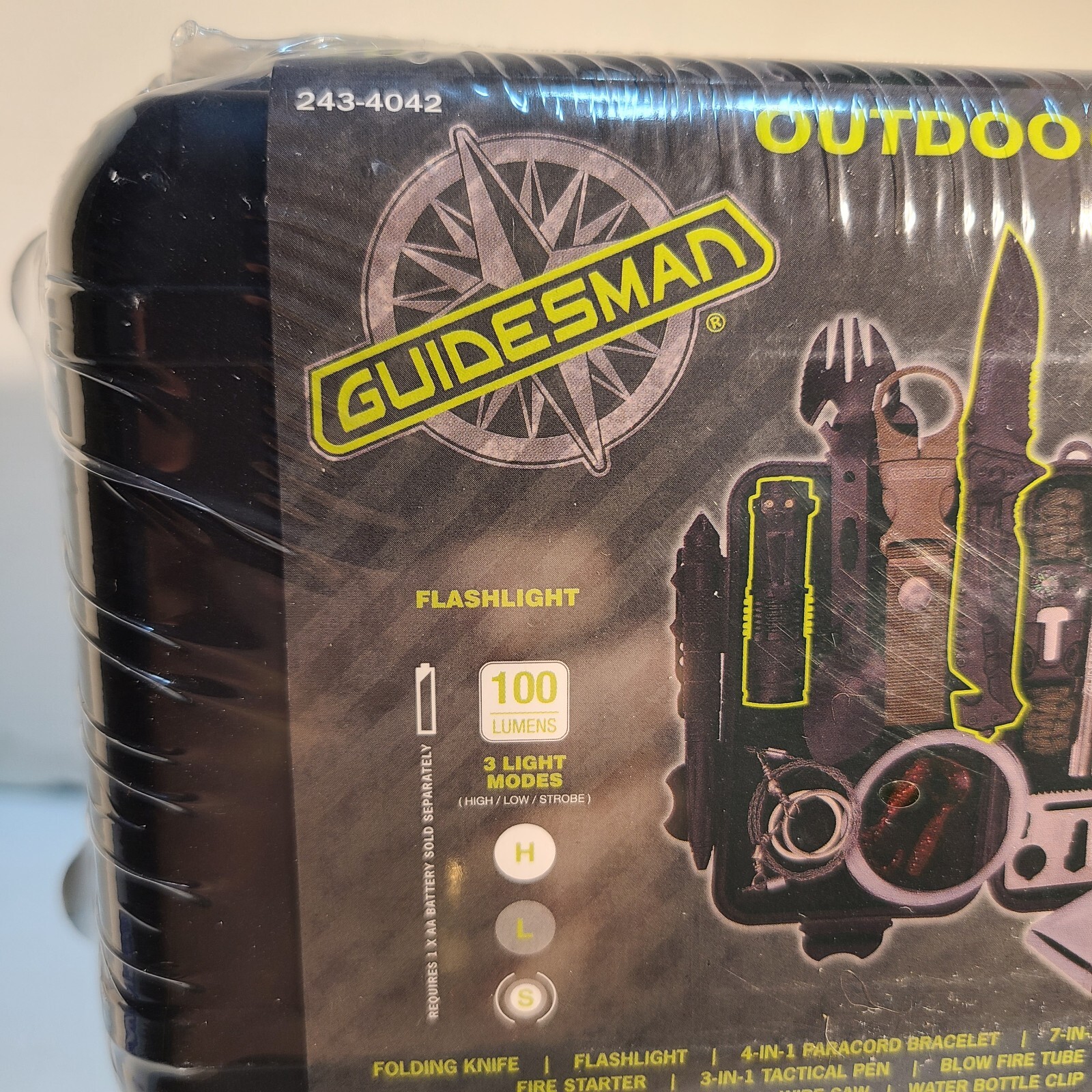 Guidesman Outdoor Survival Kit. Tools Equipped with Over 40 Features.