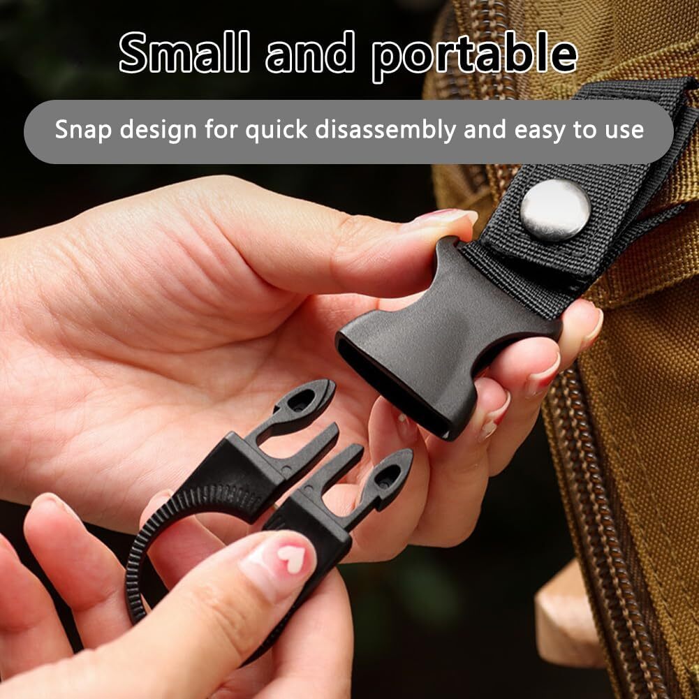 Outdoor Tactical Nylon Keychain Hook Camping Equipment Backpack Buckle Accessory