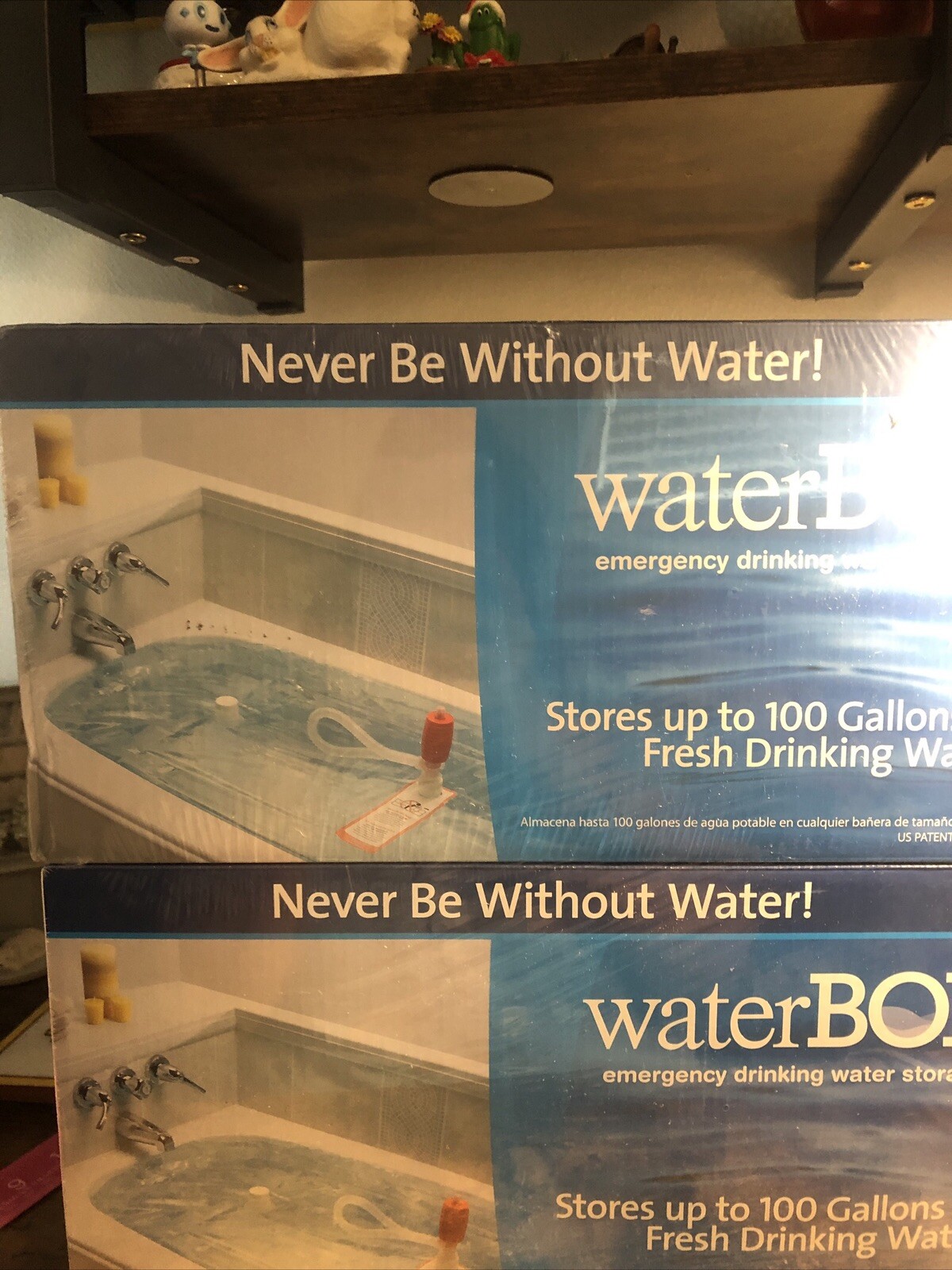 BOB Survival Emergency Drinking Fresh Water Storage 100-Gallons Kit SEALED Lot2