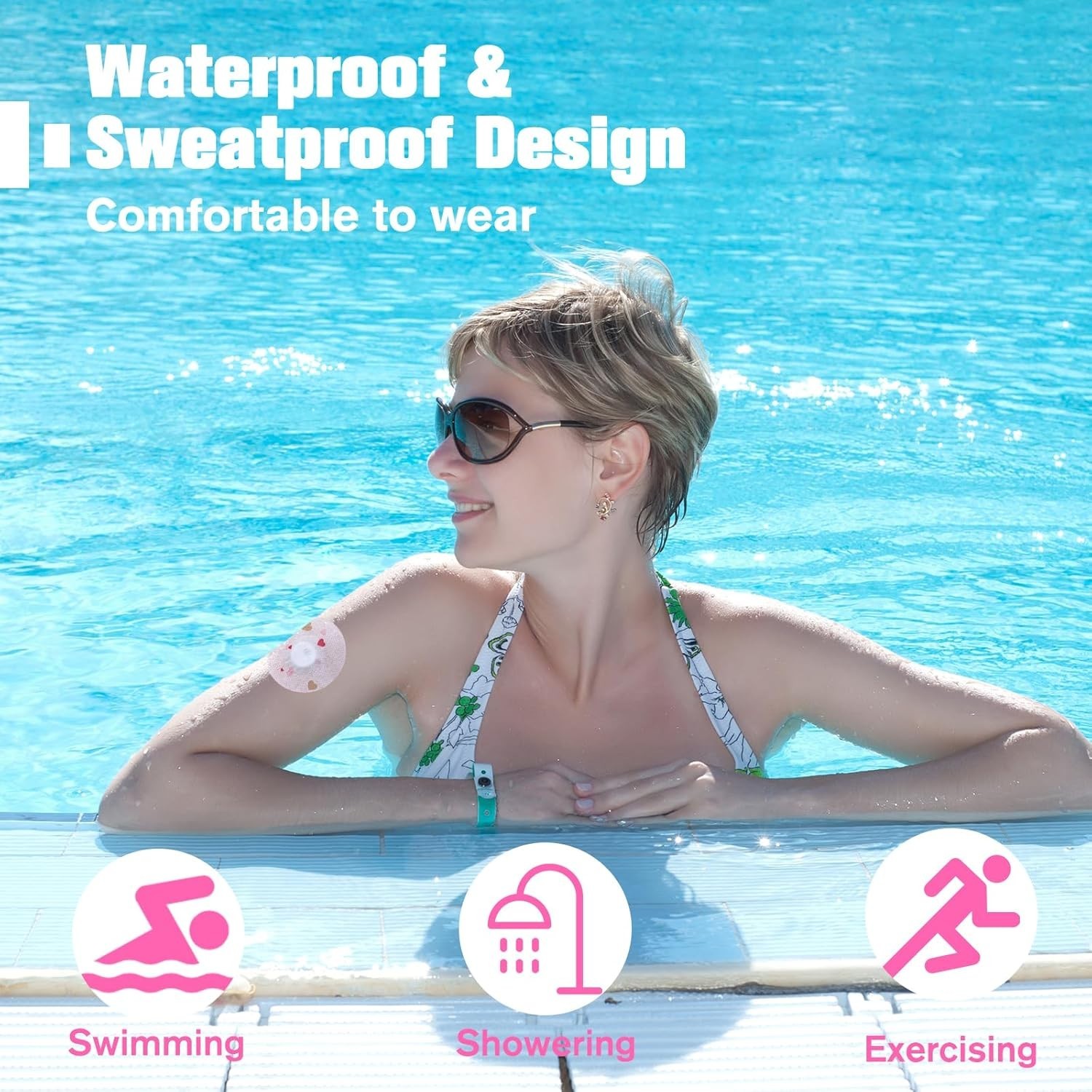 10 Pack Waterproof & Sweatproof Sensor Covers for Libre 3 Plus – Hypoallergenic