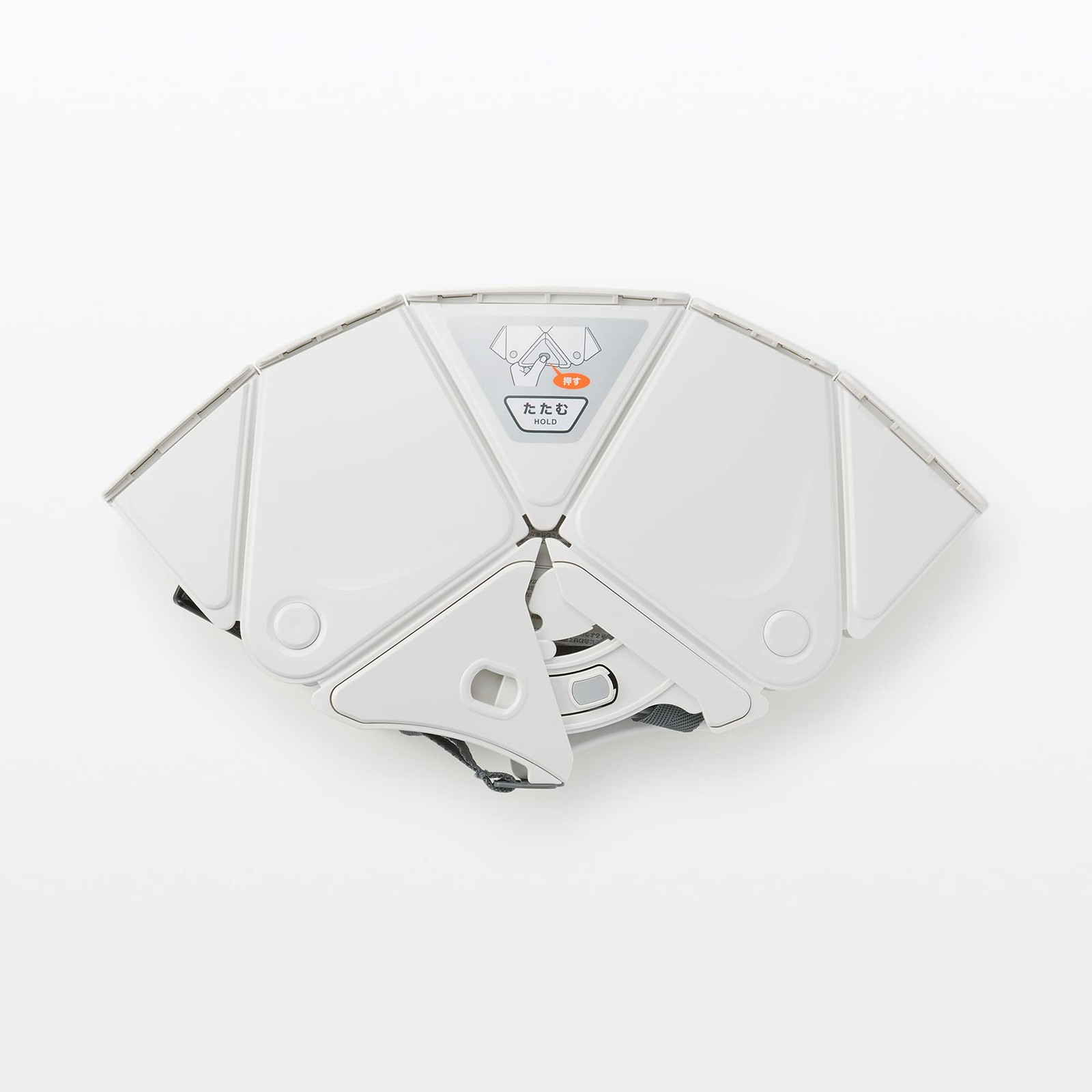 MUJI Foldable Helmet White MJ-FH2 44913314 W28.5xD20.8xH15cm PP Resin, ABS NEW