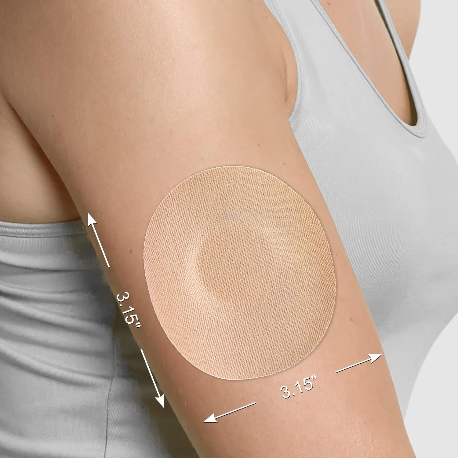 Breathable Waterproof Patches for Libre 1/2/3, Latex-Free and Hypoallergenic