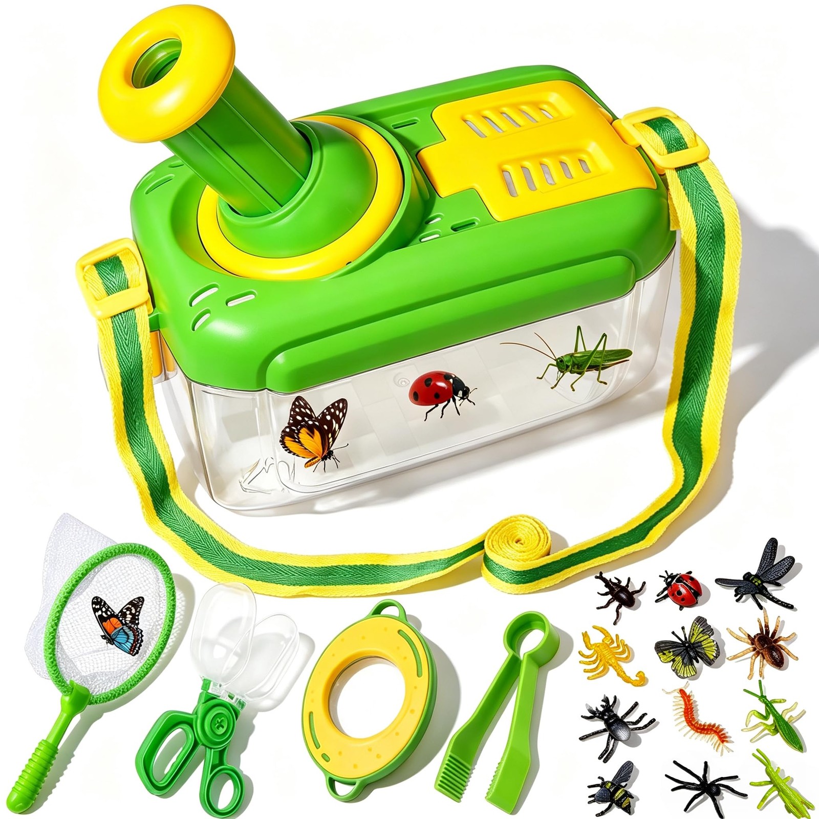 Explorer Set for Kids Ages 4 and Up, 17 Piece Explorer Set for Kids, Insect Box with…