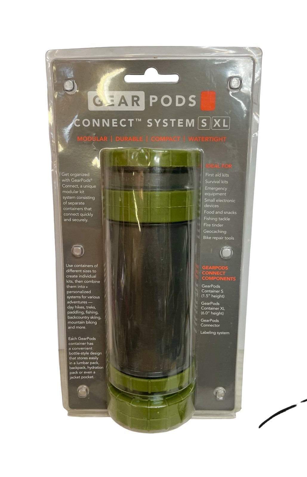 GearPods Connect System S XL Olive Drab Modular Container New Sealed STR-5