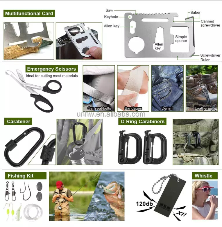 251 Pcs First Aid Kits For Emergency Trauma Military Survival Travel IFAK Khaki