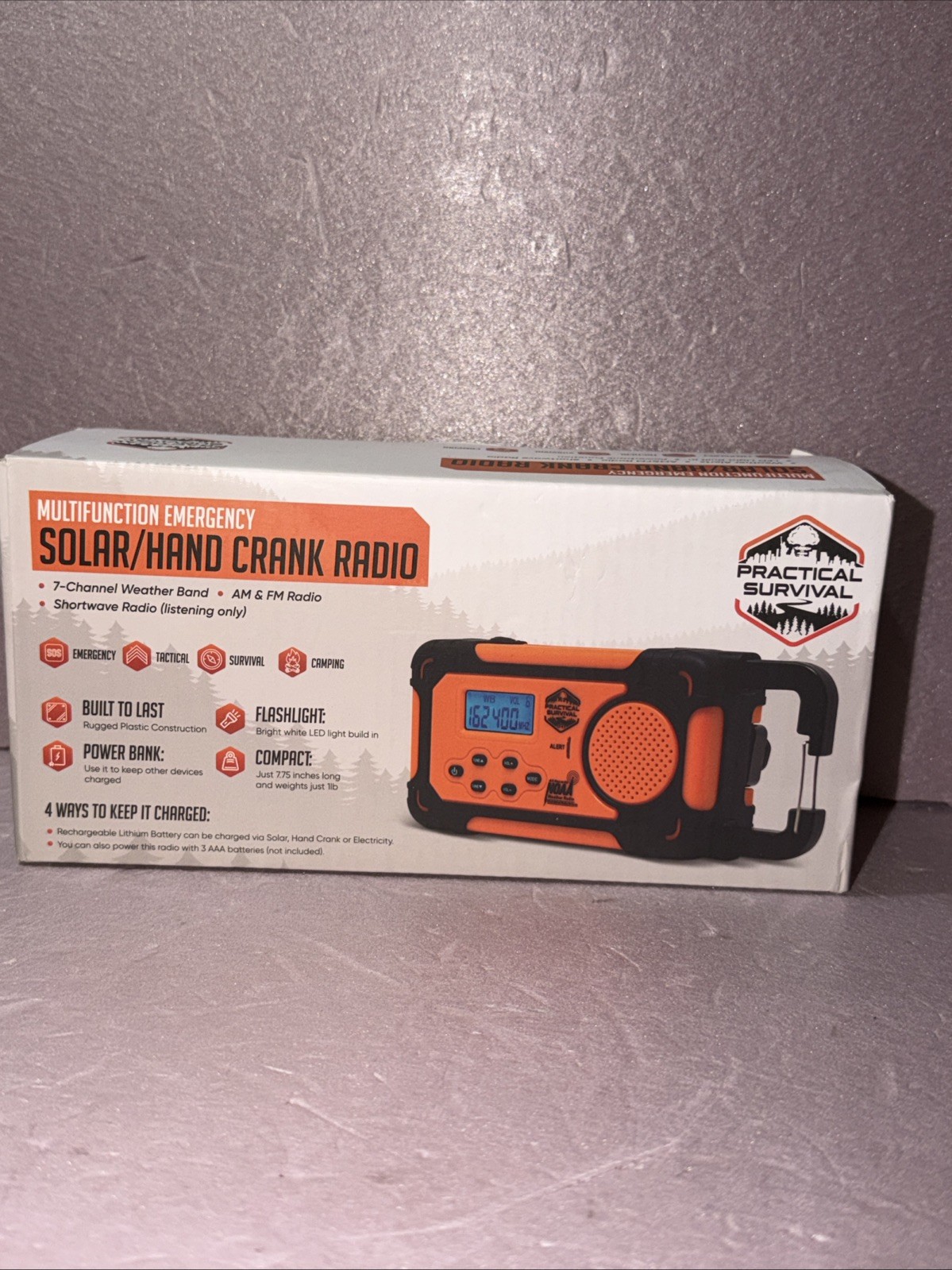 Multifunction Emergency Solar Hand Crank Radio/ Power Bank
