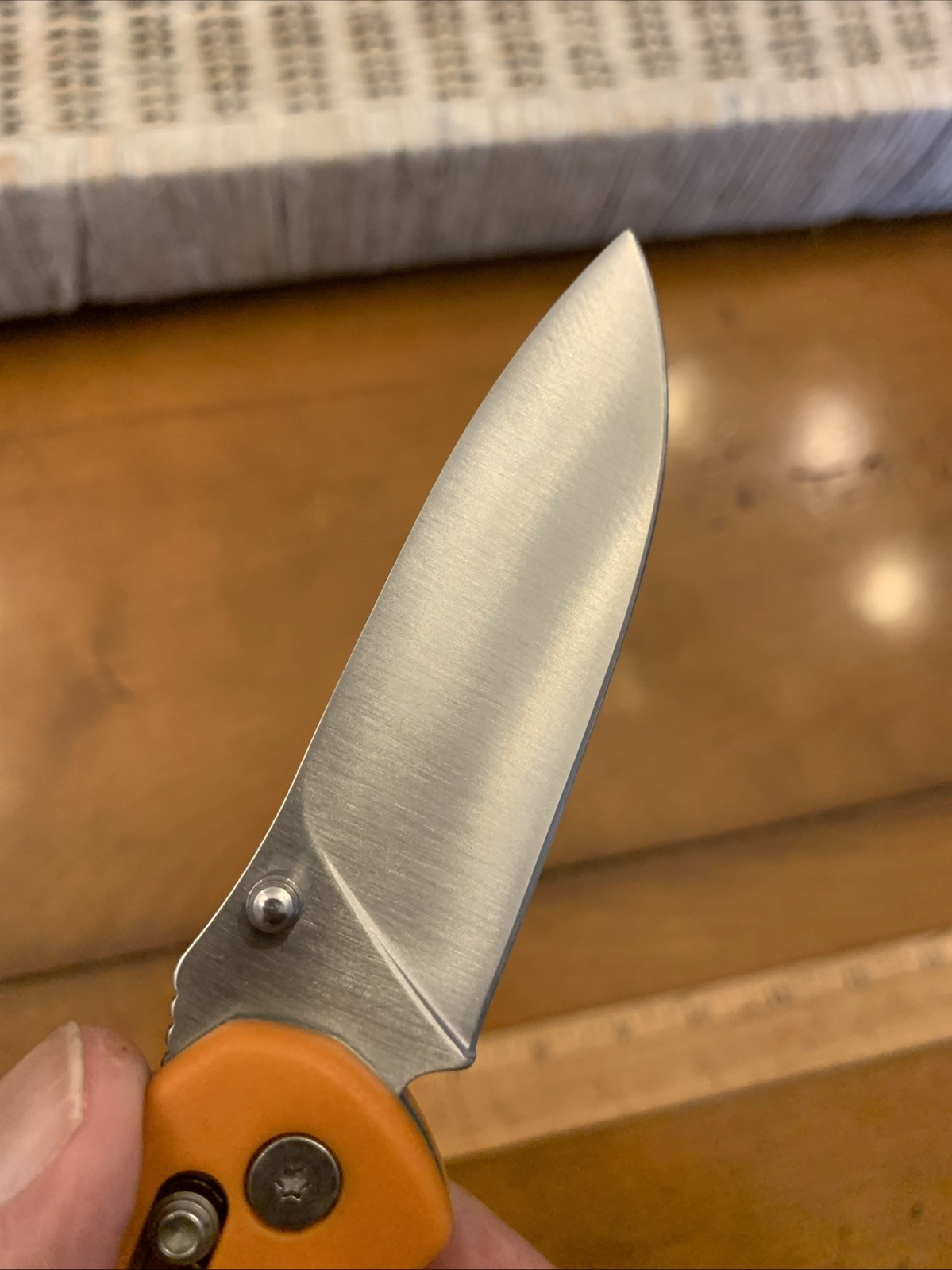 Camillus Titanium Cross Bar Folding Knife Hi Vis Orange