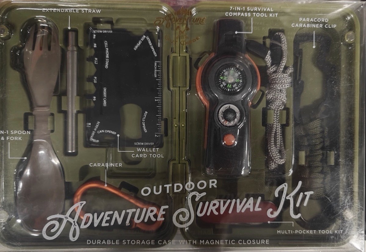 Adventure 7-IN-1 Outdoor Survival Kit NEW