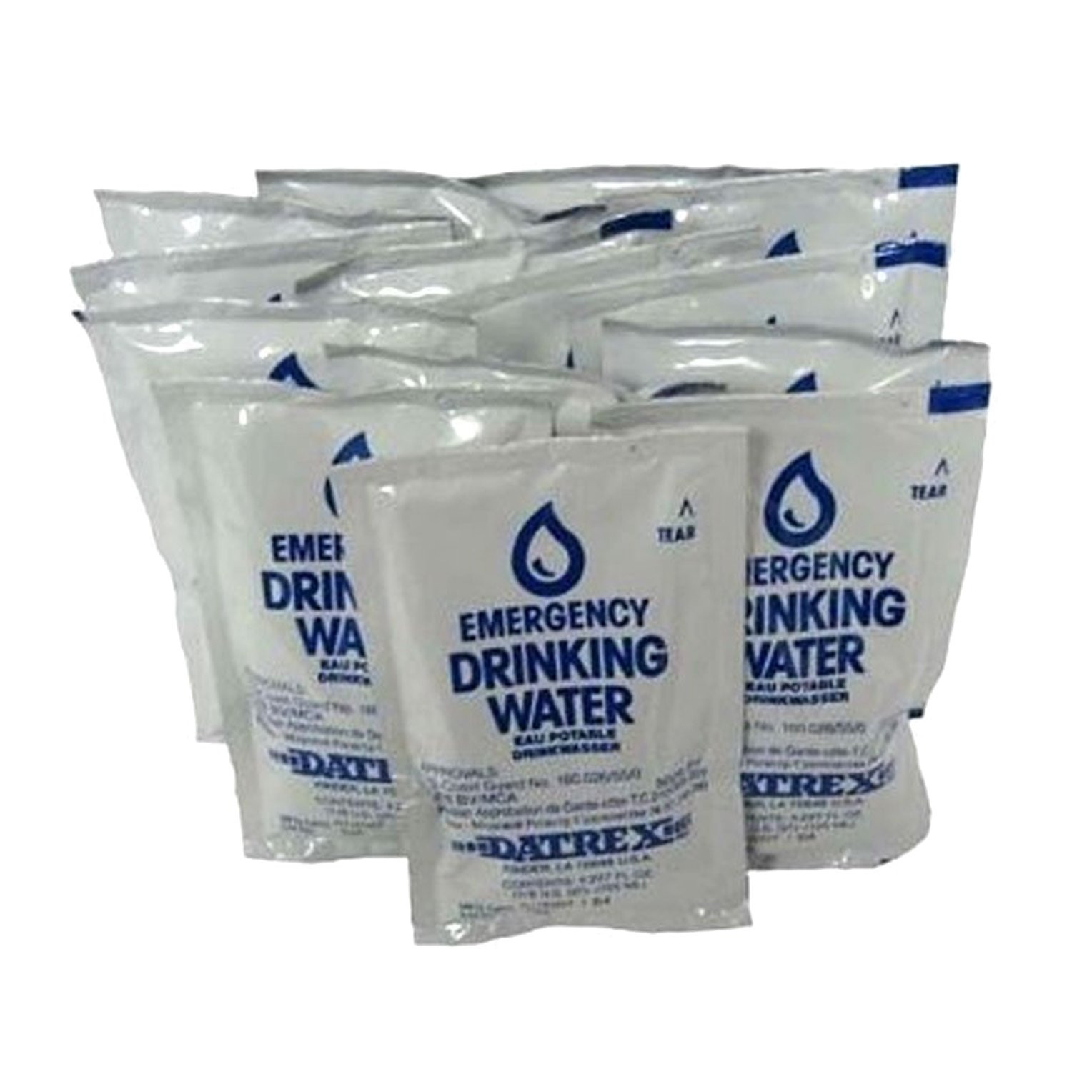 Emergency Water Packet 3 Day/72 Hour Supply (18 Packs) , White