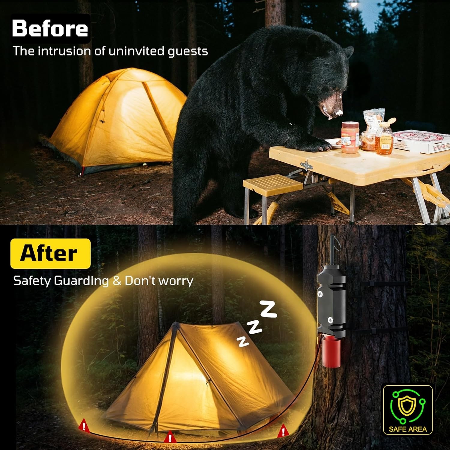 Durable 12 Gauge Trip Alarm Device – 6 Pack for Secure Camping & Outdoor Use