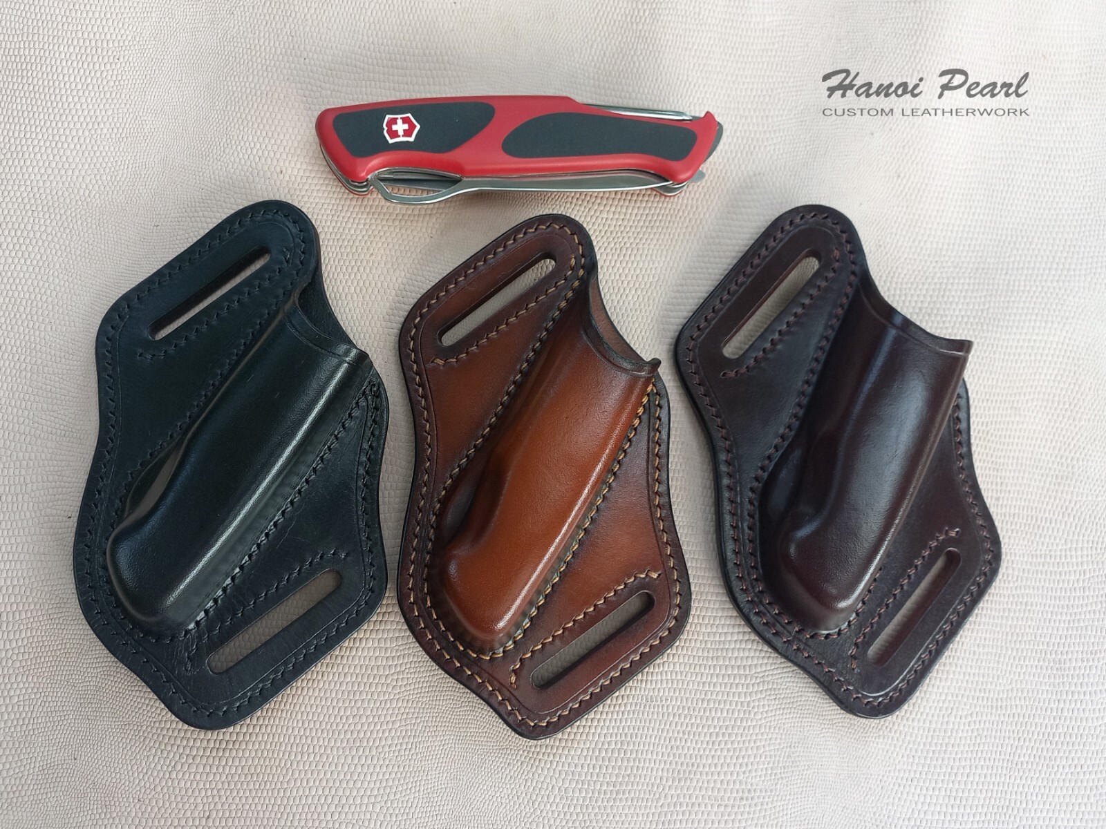 Custom Cross Draw Leather Sheath for SAK Victorinox RangerGrip 78/ 79/ 178/ 179