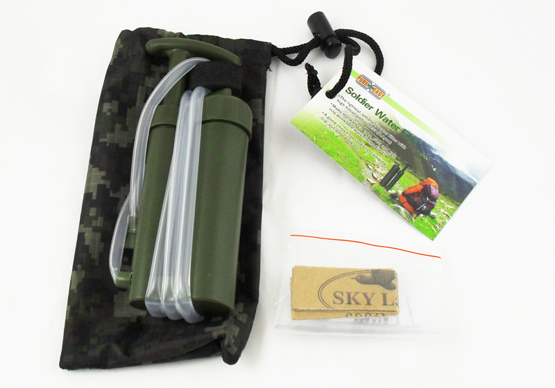 Mini Soldier Portable Water Filter f Outdoor Survival Hiking Climing Camping g2