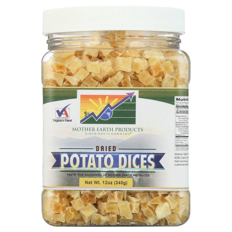 Dehydrated Potato Dices Quart Jar Pantry Storage Kosher Flavorful Nutritious New