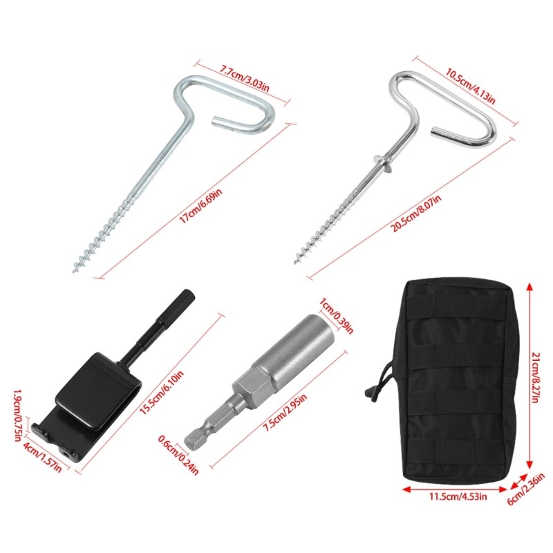 9pcs Outdoor Ground Camping Tent Stakes Anchors Pegs Windproofed Tent Stakes