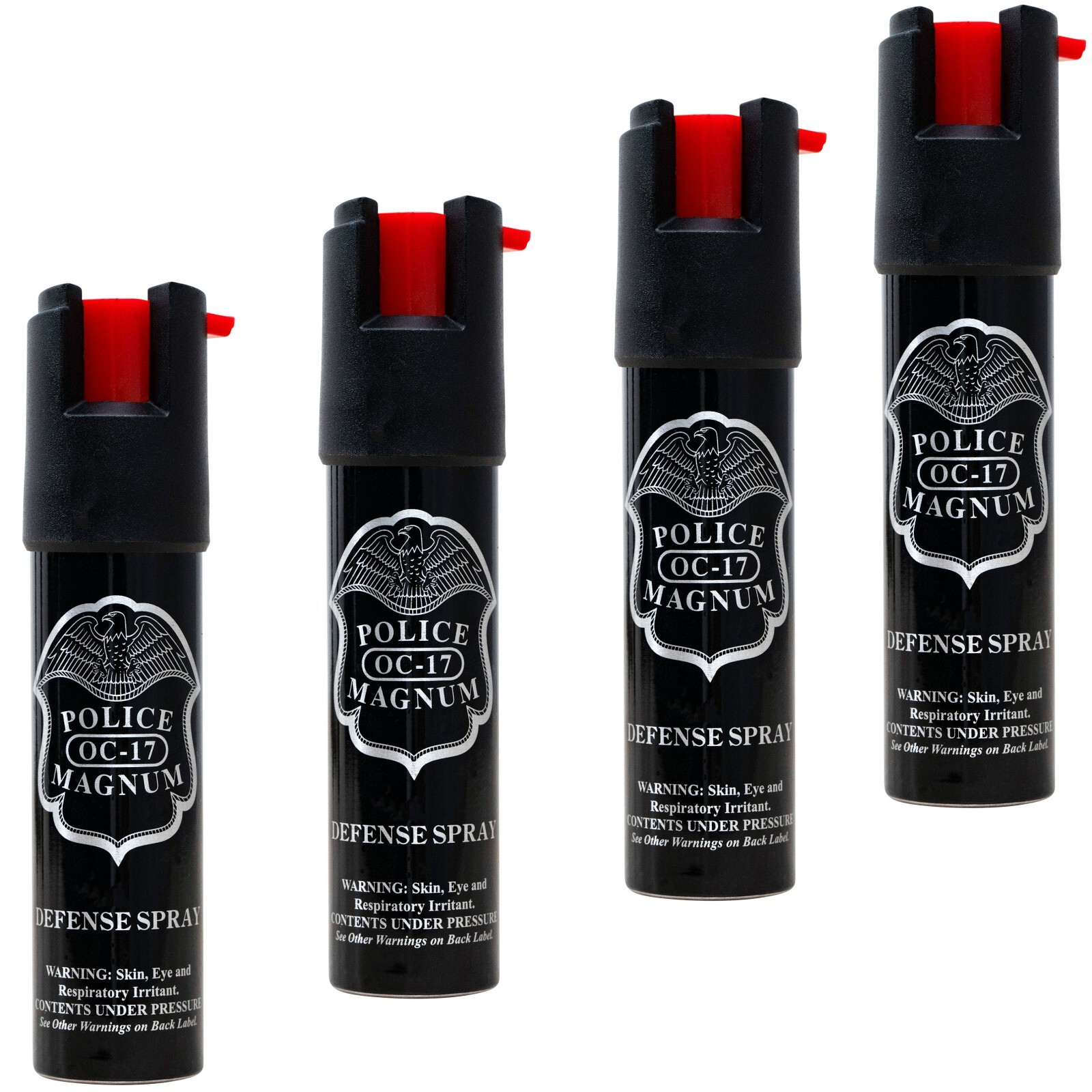 4 Police Magnum pepper spray .75oz unit twist lock self defense protection