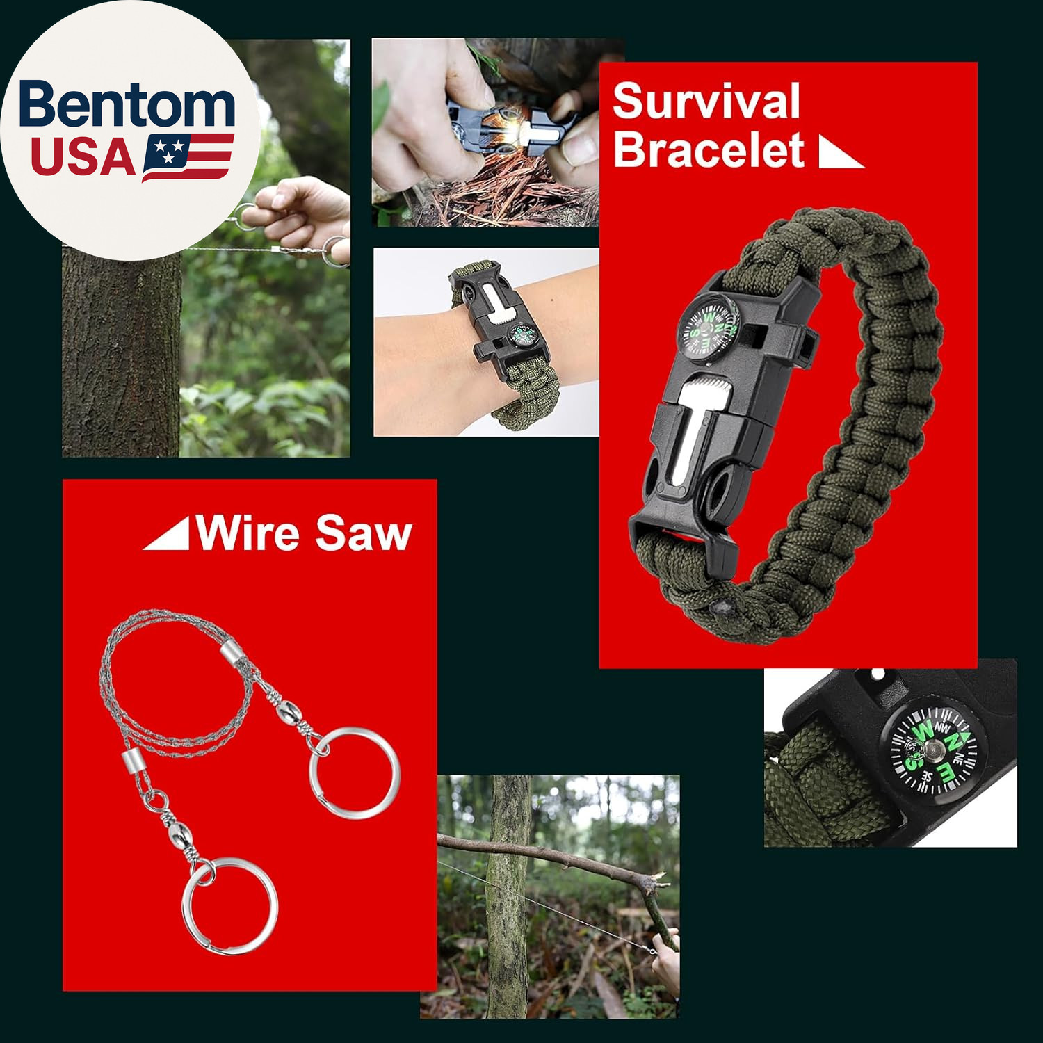 Survival Kits, Survival Gear and Equipment 116-In-1, Emergency Kit with First Ai