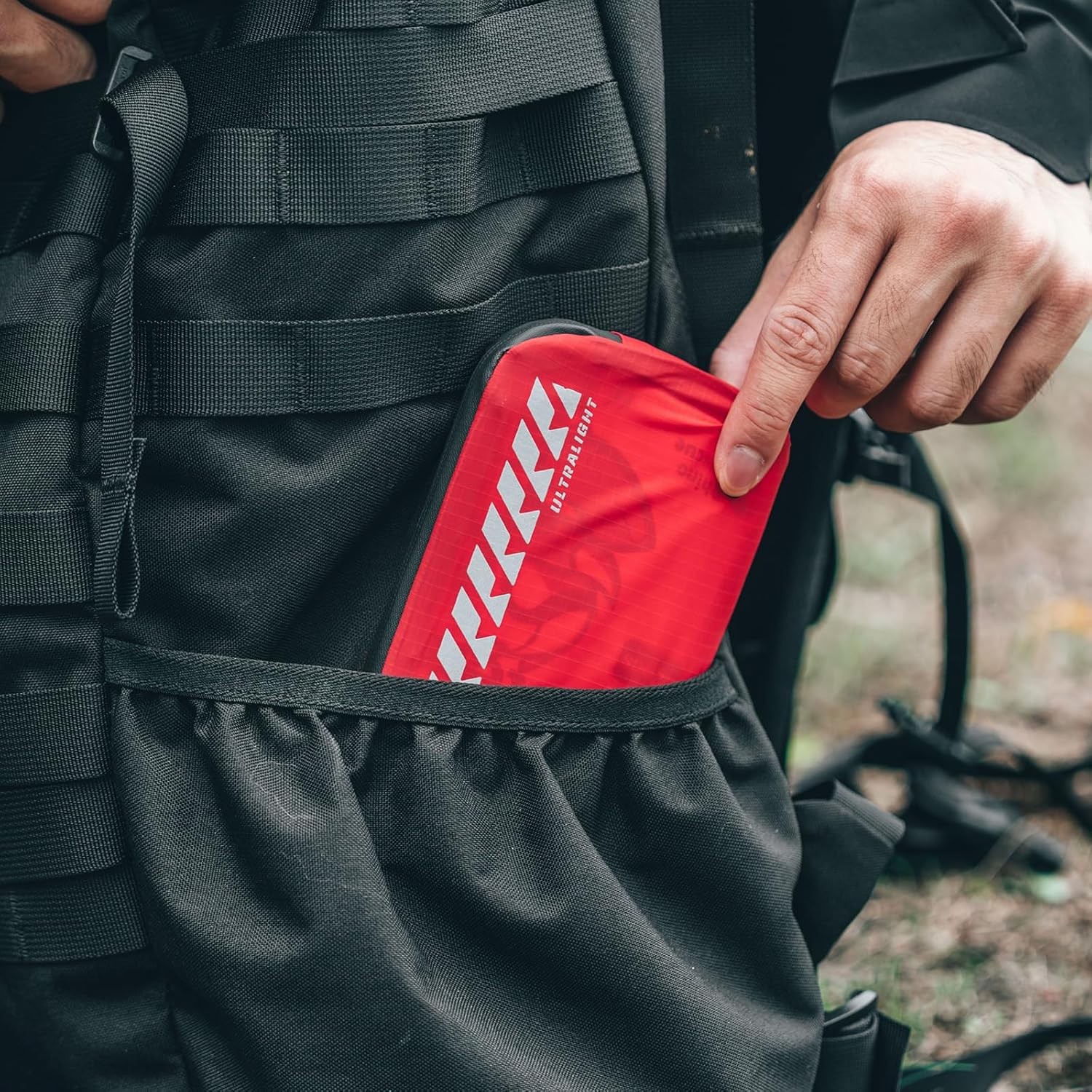 RHINO RESCUE EDC First Aid Kit for Travel, Mini Water-Resistant & Ultralight Por