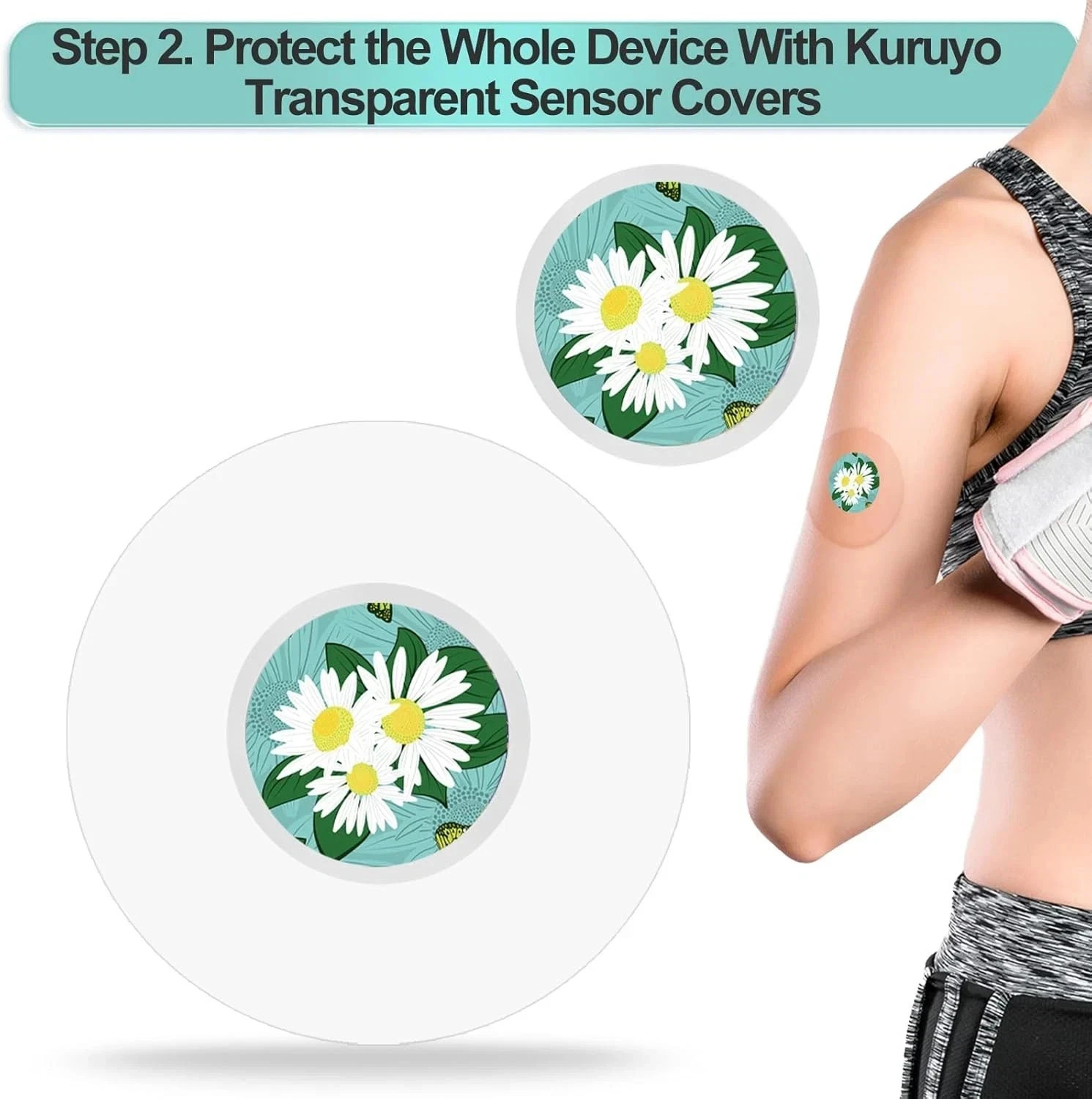 Waterproof Sensor Covers for Libre 3 & Freestyle Sticker Total 40Pack Hypoallerg