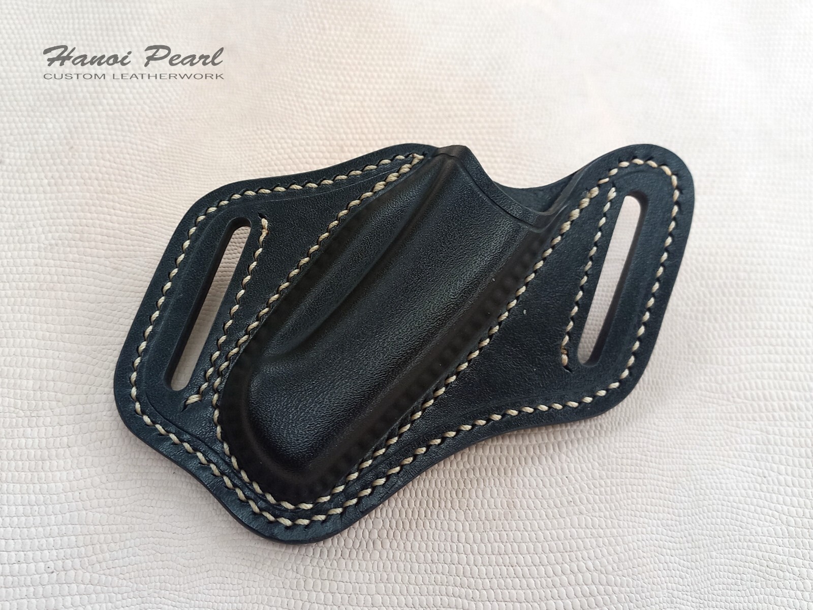 Buck 112 Custom Sheath | Strong-side 45 Degree Canted Leather Sheath