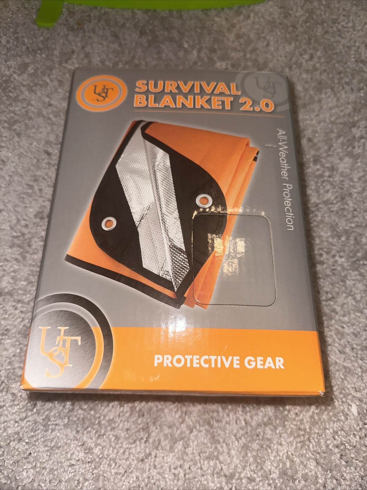 UST Survival Blanket/Tarp 2.0 with Windproof and Waterproof Material 83” X 59”