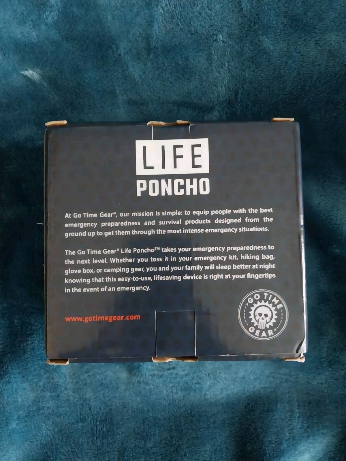 Go Time Gear Emergency Survival Poncho ,Whistle & Paracord (2-Pack)