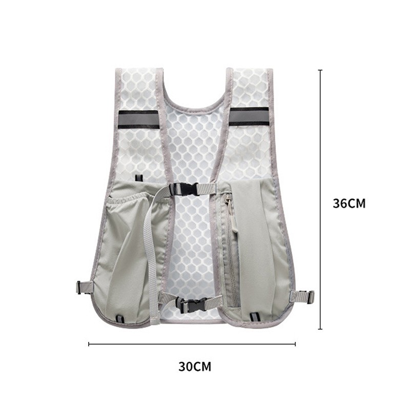 For Biking Running Storage Vest Lightweight Running Vest Reflective Chest Pack