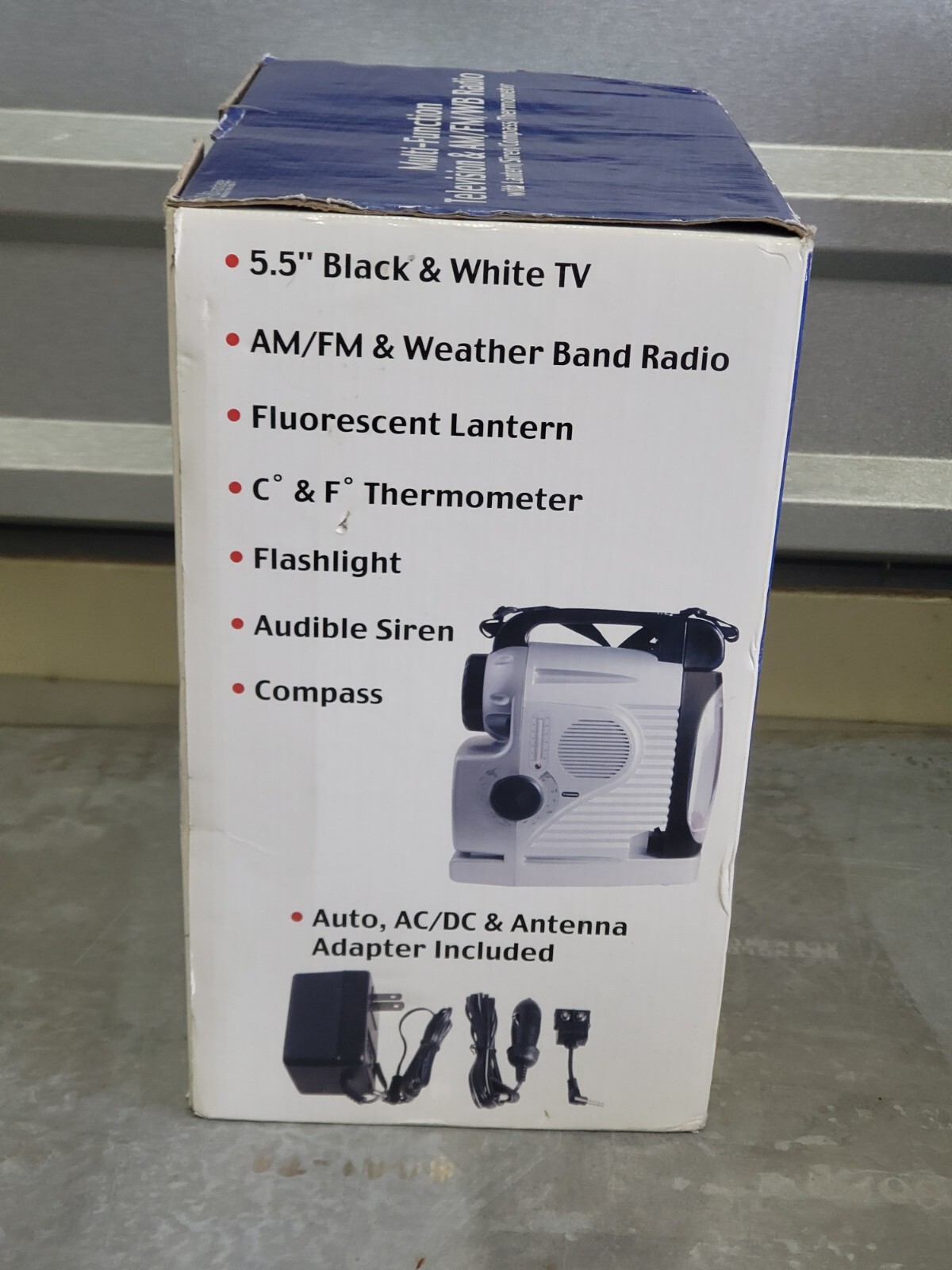 Advantage Industries MultiFunction Portable AM/FM/WB Radio W/ Lantern Open Box