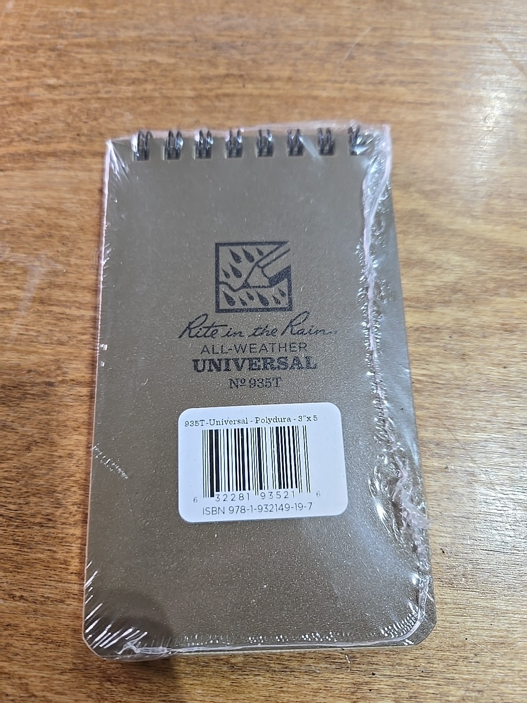 “Rite in the Rain” All-Weather Universal Notebook FDE 3″x5″