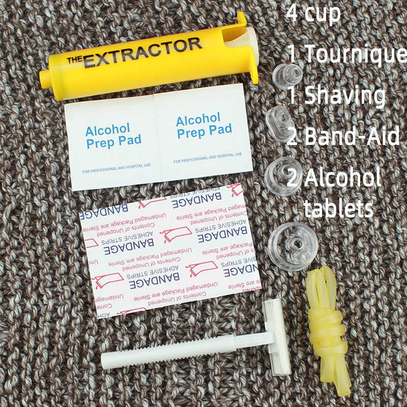 2026 Snake Bite Kit Bee Sting Kit Venom Extractor Suction Pump Outdoor First Aid
