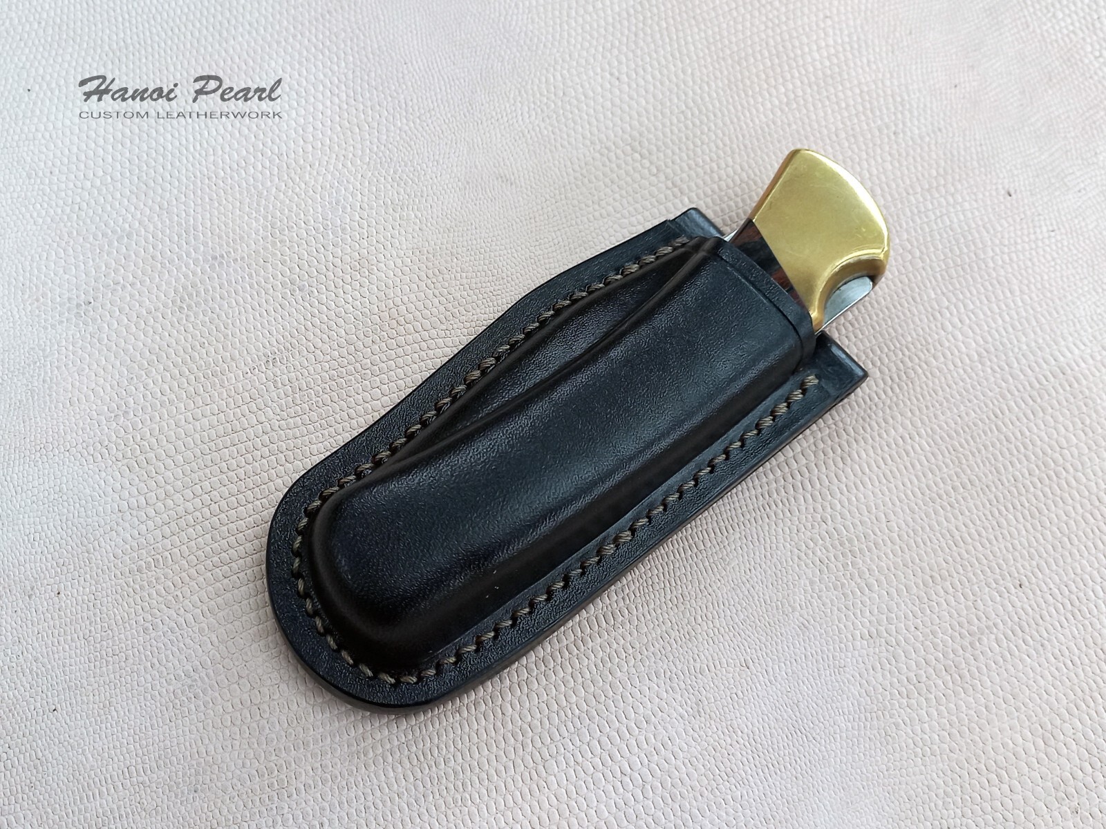 Custom Buck 110 Sheath | Vertical Belt Loop Sheath | Right Handed Sheath