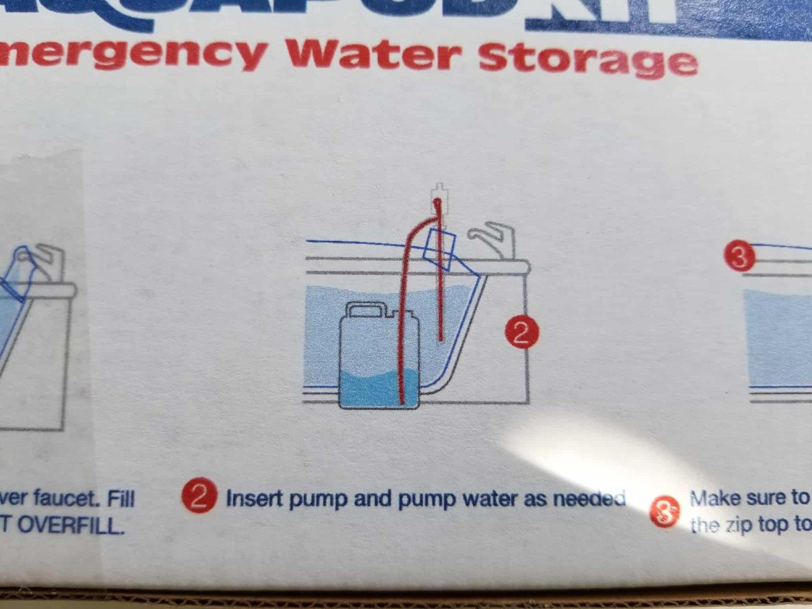 AquaPod Kit 65 gal Emergency Water Storage Drinking Water Container Home Bathtub