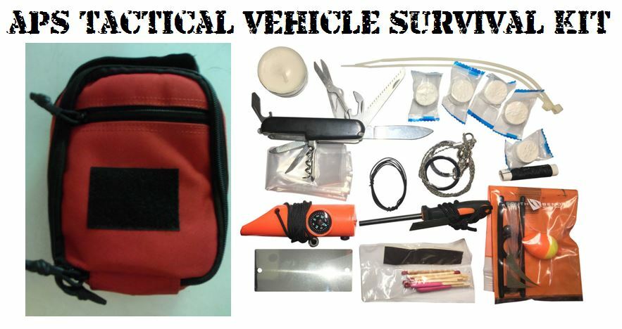 NEW 29pc Portable MOLLE Survival Carry Kit for Vehicle Car Truck MEDIC RED