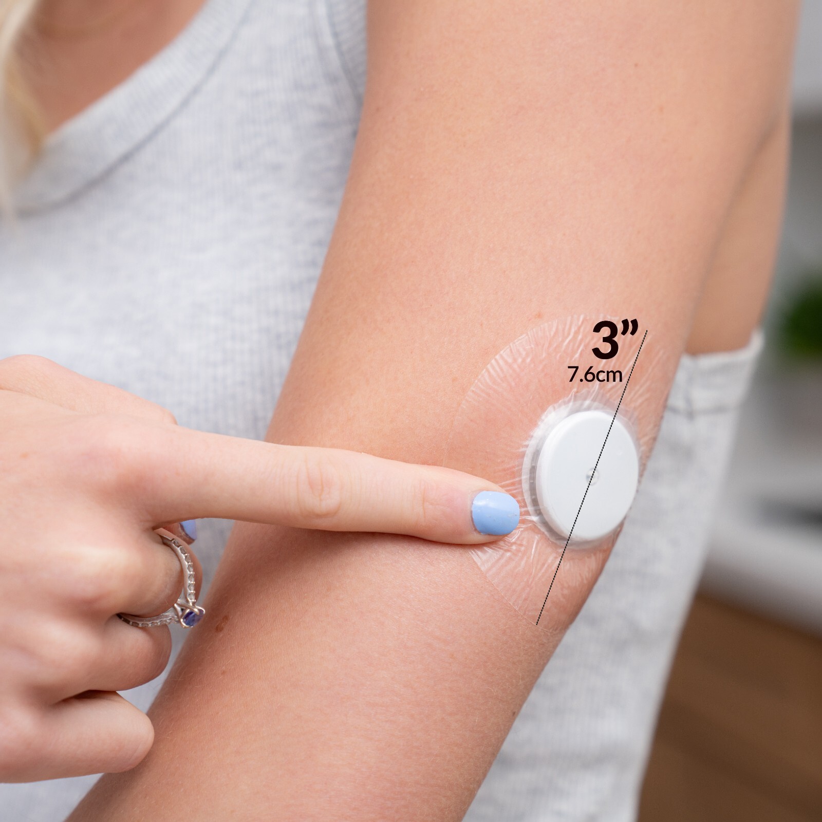 12 Transparent Waterproof Patches for Libre 1, 2, 3 CGM Sensors + 12 prep wipes
