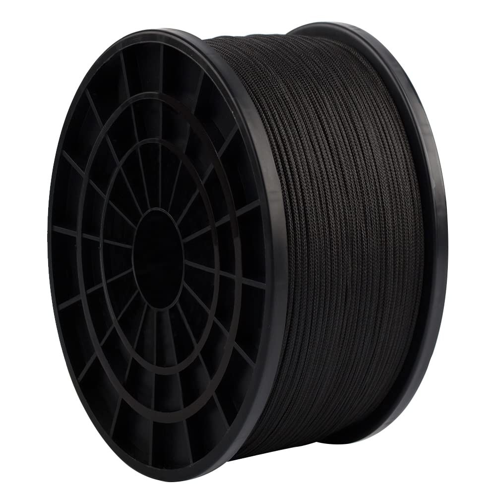 HERCULES Type III Paracord 550 Rope 7 Strand – 4mm – 50 Feet, Black