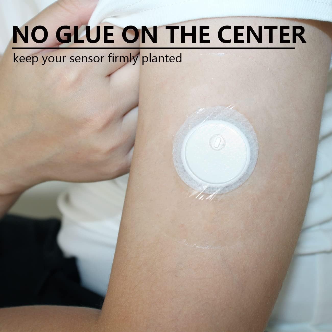 Comfortable 50 Pack Sensor Patches for Libre 3 – Waterproof, No Center Glue