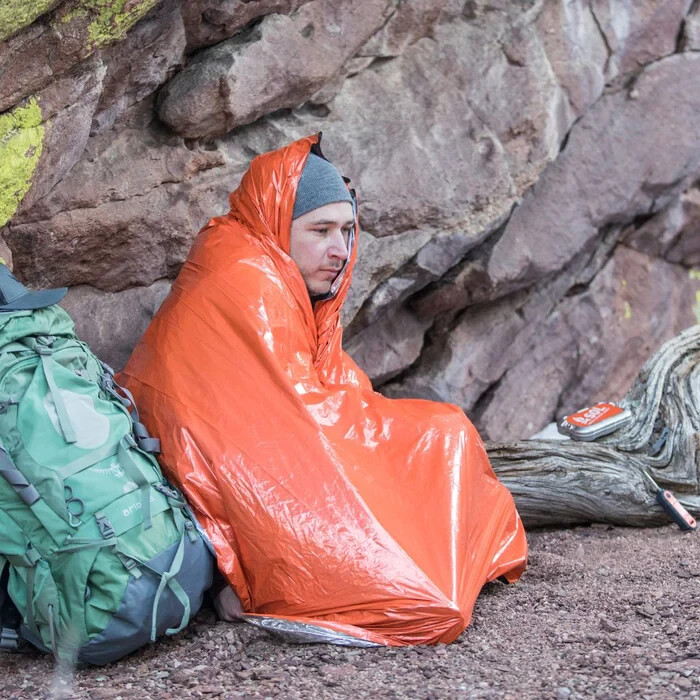 SOL Heat Sheet Survival Thermal Emergency Blanket 1 Person Quiet and Warm!